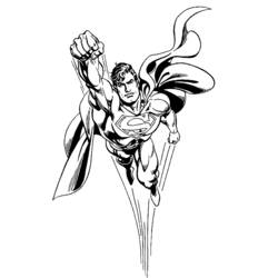Раскраска: сверхчеловек (Супер герой) #83653 - Бесплатные раскраски для печати
