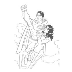 Раскраска: сверхчеловек (Супер герой) #83665 - Раскраски для печати