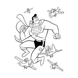 Раскраска: сверхчеловек (Супер герой) #83699 - Бесплатные раскраски для печати