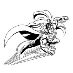 Раскраска: сверхчеловек (Супер герой) #83703 - Бесплатные раскраски для печати