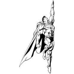 Раскраска: сверхчеловек (Супер герой) #83709 - Бесплатные раскраски для печати