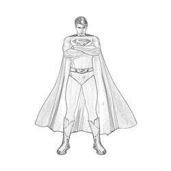 Раскраска: сверхчеловек (Супер герой) #83730 - Раскраски для печати