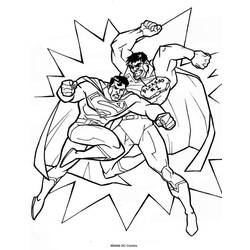 Раскраска: сверхчеловек (Супер герой) #83752 - Бесплатные раскраски для печати