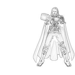Раскраска: Thor (Супер герой) #75759 - Раскраски для печати