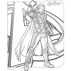 Раскраска: Thor (Супер герой) #75760 - Бесплатные раскраски для печати