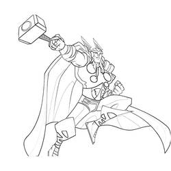 Раскраска: Thor (Супер герой) #75764 - Раскраски для печати