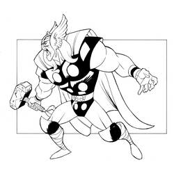 Раскраска: Thor (Супер герой) #75767 - Раскраски для печати