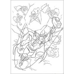Раскраска: Thor (Супер герой) #75770 - Бесплатные раскраски для печати