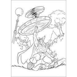 Раскраска: Thor (Супер герой) #75791 - Бесплатные раскраски для печати