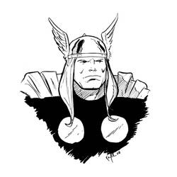 Раскраска: Thor (Супер герой) #75792 - Бесплатные раскраски для печати
