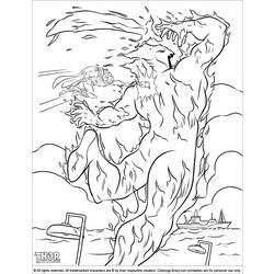 Раскраска: Thor (Супер герой) #75838 - Бесплатные раскраски для печати