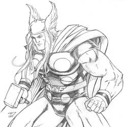 Раскраска: Thor (Супер герой) #75839 - Раскраски для печати