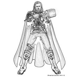 Раскраска: Thor (Супер герой) #75840 - Раскраски для печати