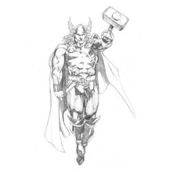 Раскраска: Thor (Супер герой) #75858 - Раскраски для печати