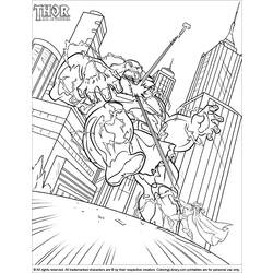 Раскраска: Thor (Супер герой) #75859 - Бесплатные раскраски для печати