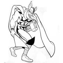 Раскраска: Thor (Супер герой) #75905 - Раскраски для печати
