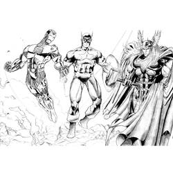 Раскраска: Thor (Супер герой) #75909 - Бесплатные раскраски для печати
