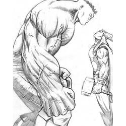 Раскраска: Thor (Супер герой) #75913 - Раскраски для печати