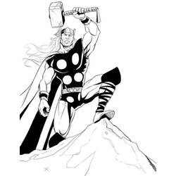 Раскраска: Thor (Супер герой) #75916 - Бесплатные раскраски для печати