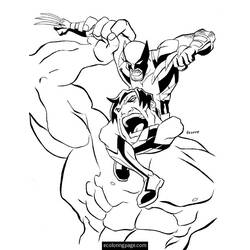 Раскраска: росомаха (Супер герой) #74895 - Раскраски для печати