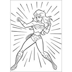 Раскраска: Чудо-Женщина (Супер герой) #74546 - Раскраски для печати