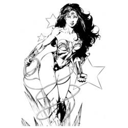 Раскраска: Чудо-Женщина (Супер герой) #74560 - Раскраски для печати