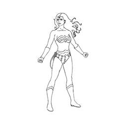 Раскраска: Чудо-Женщина (Супер герой) #74594 - Раскраски для печати