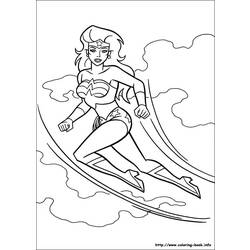 Раскраска: Чудо-Женщина (Супер герой) #74615 - Бесплатные раскраски для печати