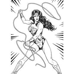 Раскраска: Чудо-Женщина (Супер герой) #74647 - Раскраски для печати