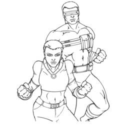 Раскраска: X-Men (Супер герой) #74421 - Бесплатные раскраски для печати