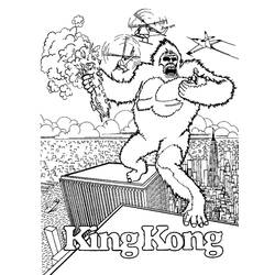 Раскраска: Кинг конг (Злодеи) #79188 - Раскраски для печати