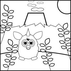Раскраски: Furby - Бесплатные раскраски для печати