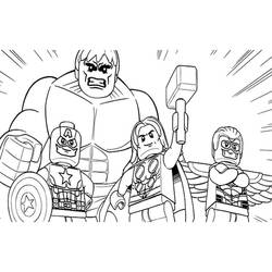Раскраски: LEGO Marvel - Бесплатные раскраски для печати