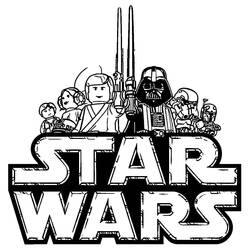 Раскраски: LEGO Star Wars - Бесплатные раскраски для печати