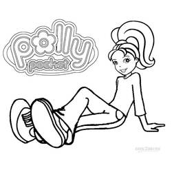 Раскраски: Polly Pocket - Бесплатные раскраски для печати