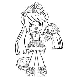Раскраски: Shoppies Dolls - Бесплатные раскраски для печати