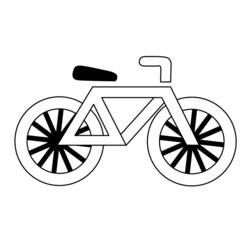 Раскраска: Велосипед / Велосипед (транспорт) #136946 - Бесплатные раскраски для печати