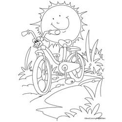 Раскраска: Велосипед / Велосипед (транспорт) #136957 - Бесплатные раскраски для печати