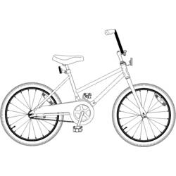 Раскраска: Велосипед / Велосипед (транспорт) #136971 - Раскраски для печати