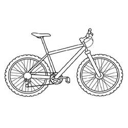 Раскраска: Велосипед / Велосипед (транспорт) #137003 - Раскраски для печати