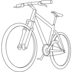 Раскраска: Велосипед / Велосипед (транспорт) #137006 - Раскраски для печати