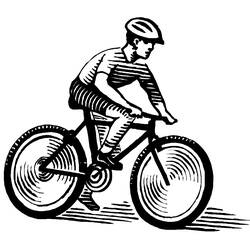 Раскраска: Велосипед / Велосипед (транспорт) #137015 - Раскраски для печати
