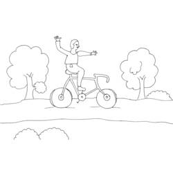 Раскраска: Велосипед / Велосипед (транспорт) #137019 - Бесплатные раскраски для печати