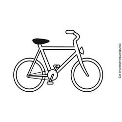 Раскраска: Велосипед / Велосипед (транспорт) #137045 - Раскраски для печати