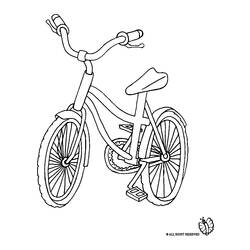 Раскраска: Велосипед / Велосипед (транспорт) #137057 - Раскраски для печати