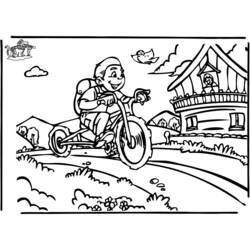Раскраска: Велосипед / Велосипед (транспорт) #137078 - Бесплатные раскраски для печати