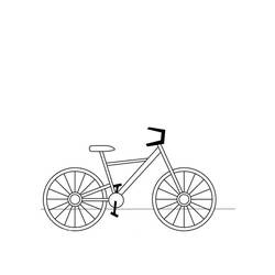 Раскраска: Велосипед / Велосипед (транспорт) #137150 - Бесплатные раскраски для печати