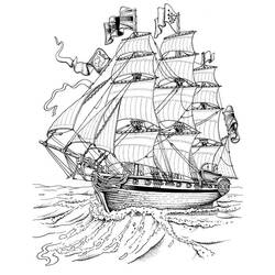 Раскраска: Лодка / Корабль (транспорт) #137439 - Бесплатные раскраски для печати