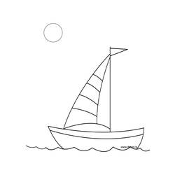 Раскраска: Лодка / Корабль (транспорт) #137447 - Раскраски для печати