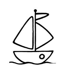 Раскраска: Лодка / Корабль (транспорт) #137449 - Раскраски для печати